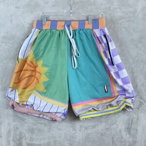 Trillest x Collect + Select What The Pastel Phoenix Sun Mens XXL Swingman Shorts